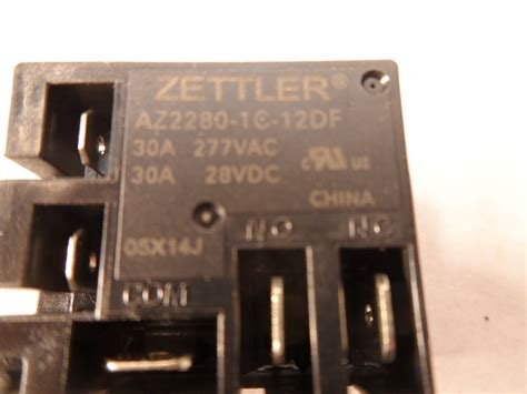 3x ZETTLER MINI POWER RELAY AZ2280 1C 12DF 30A 277VAC 28VDC UNIVERSAL