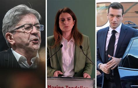 Résultats législatives 2024 Mélenchon Tondelier Bardella Les