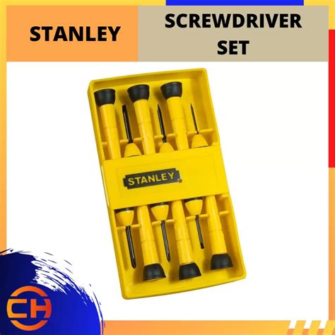 Stanley Precision Screwdriver Set 6pcs Stht66052 8 Hardware Drill Screwdrivers And Accessories