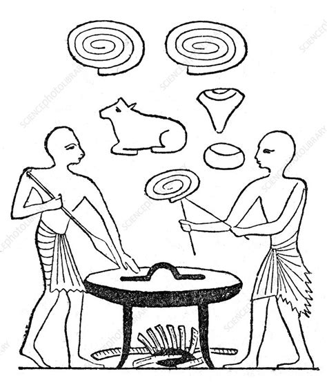 Ancient Egyptian Cooking Stock Image C0444313 Science Photo Library