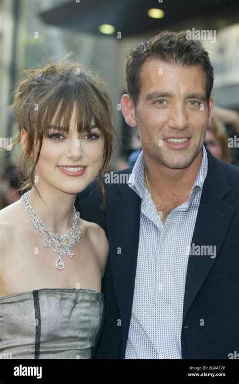 Clive Owen and Keira Knightley attending the European film premiere of ...