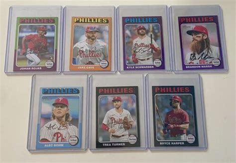 2024 Topps Heritage Mini PHILLIES Harper Turner 50 Bohm 25 Schwarber