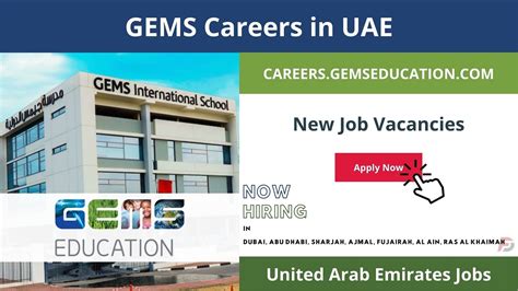 Gems Careers In Uae New Job Vacancies