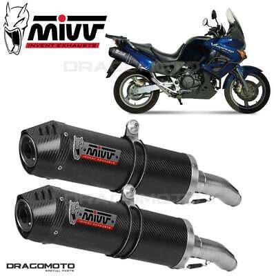 HONDA XL 1000 VARADERO 2003 2004 Doulbe Exhaust Oval MIVV Carbon CC EBay