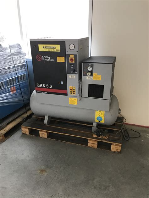 Hp Rotary Screw Chicago Qrs Hpd Air Compressor With Air Dryer