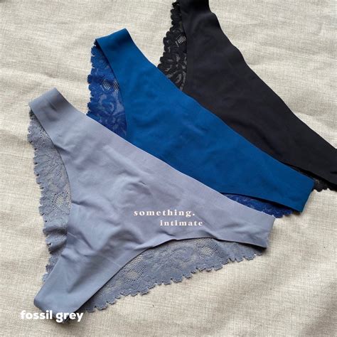 Jual H M Cheeky Seamless Brazillian Lacey Panty Brief Cd Nude Black Panties Celana Dalam Semi