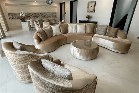 Modern Curved Modular Sofa Mark Alexander Design