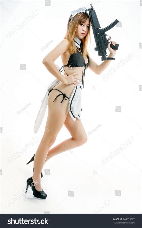 Sexy Asian Girl Model Cosplay Bikini Stock Photo 244359877 Shutterstock