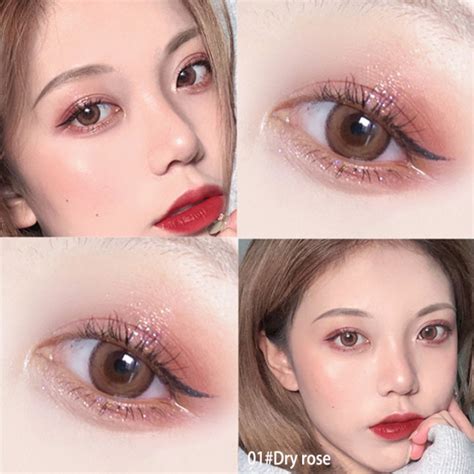 Colours Glitter Matte Eyeshadow Palette Long Lasting Glitter Nude Pigment Eyeshadow Makeup