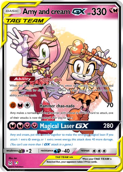 Amy And Cream Tag Team Gx Card By Skymemes On Deviantart