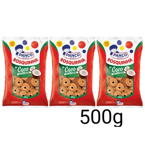 Kit Rosquinha De Coco Panco G Unidades Shopee Brasil