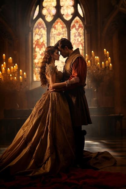 Premium Photo | Renaissance Ballroom Dance of a Royal Couple