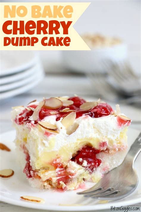 No Bake Cherry Dump Cake Bitz And Giggles