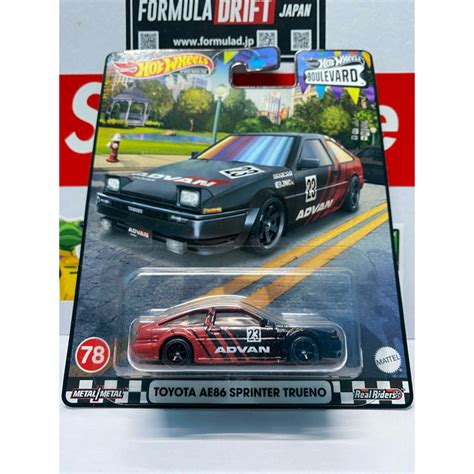 Hot Wheels Car Culture Premium Boulevard Toyota Ae Sprinter Trueno Advan Shopee Malaysia