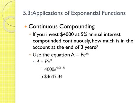 Ppt Chapter 5 Exponential And Logarithmic Functions 53