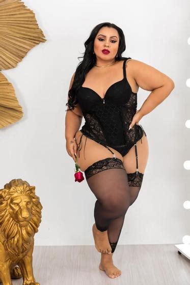 Espartilho Conjunto Lingerie Sexy Plus Size Completo Ousadia Lingerie E Moda Praia