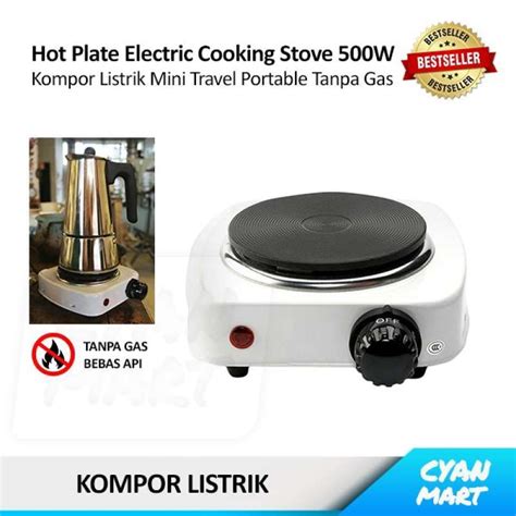 Jual Unik Kompor Listrik Pemanas Air Moka Pot Hot Plate Electric Cooking Mini W Putih
