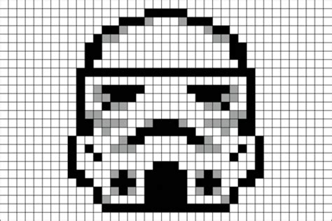 Minecraft Pixel Art Grid Star Wars