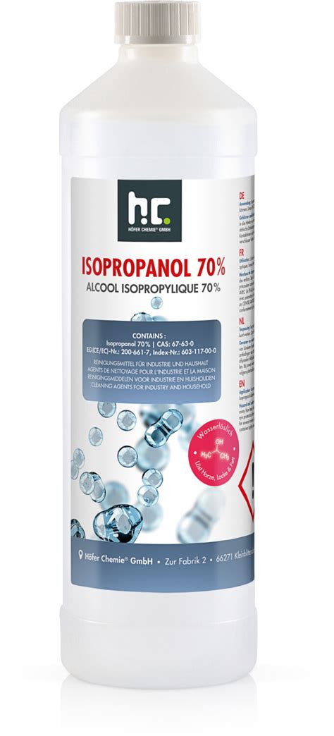 Höfer Chemie Isopropanol 70 1L ab 9 99 Preisvergleich bei idealo de