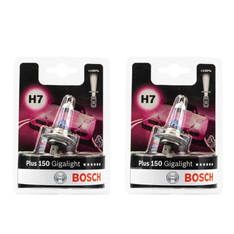 BOSCH DOPPELPACK GIGALIGHT Plus 150 H7 12 V 55 W Sockel PX26d EUR 22,36 ...