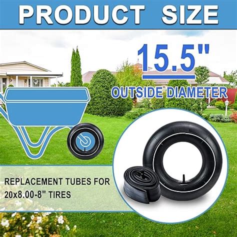 Snapklik Cenipar 20x8 00 8 Inner Tubes Tire Replacement Inner