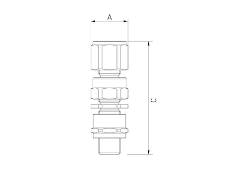 Резьбовой уплотнительный кабельный ввод (сальник/гермоввод) Ввод ...