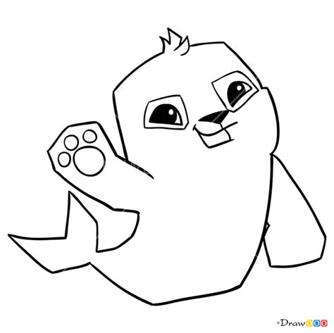 How To Draw Seal Animal Jam