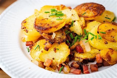 einfache bratkartoffeln aus rohen kartoffeln