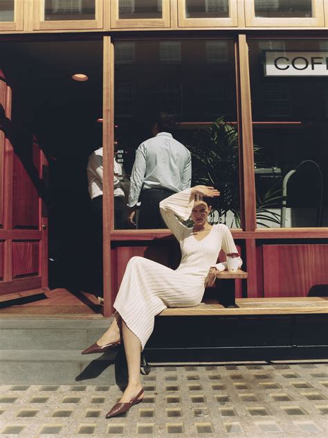 Платье макси из трикотажа в рубчик :: LICHI - Online fashion store