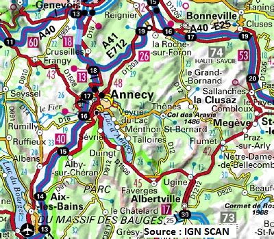 lac  annecy carte de france  blog