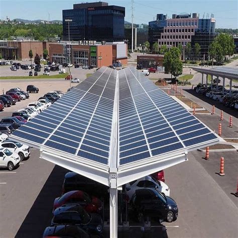 Sistemi Solari Del Carport Di Griglia Inserita Disinserita Con Il