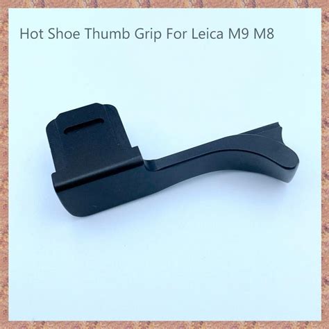 Kim loại Hot Shoe Thumb Rest Hand Grip cho máy ảnh Leica M9 M8 Hotshoe Bracket Adapter Hot Shoe