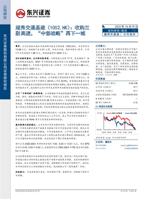 收购兰尉高速，“中部战略”再下一城