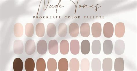 Procreate Color Palette Nude Tones Brush Galaxy