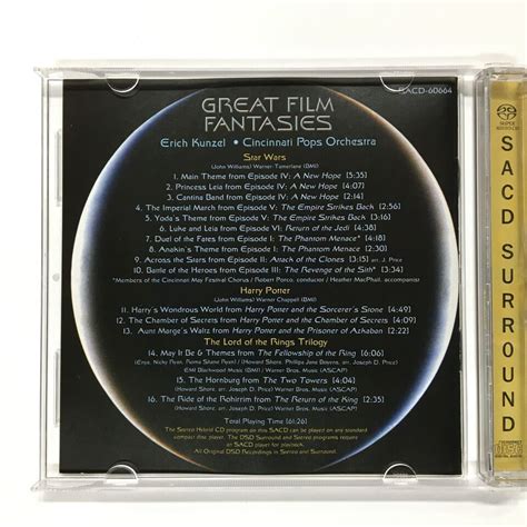 Great Film Fantasies By Erich Kunzel Cincinnati Pops Sacd