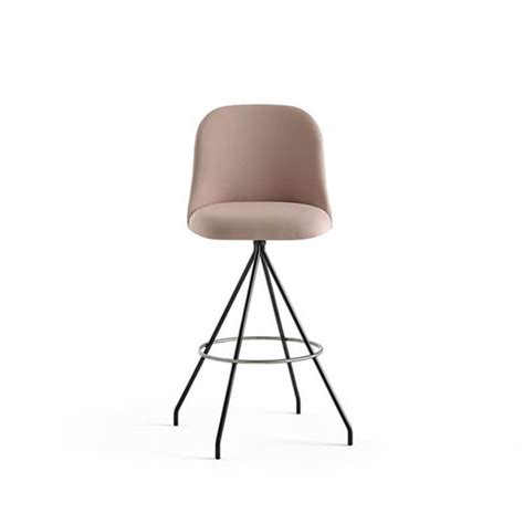 Aleta Swivel Bar Stool High Backrest By Viccarbe AiureDeco