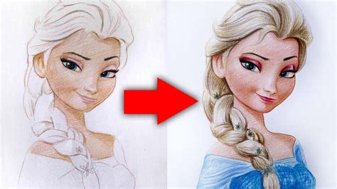 Full Time How To Draw Elsa From Frozen Drawing Elsa Step By Step