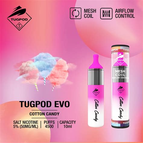 Tugpod EVO Disposable Vape Kit 4500 Puffs 10ml Vapesourcing