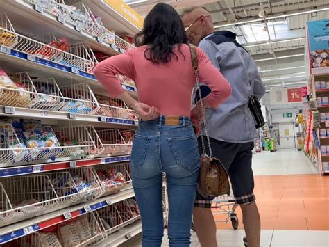 Delicious Brunette CUTIE Fantastic Tight ASS Candid Best Premium