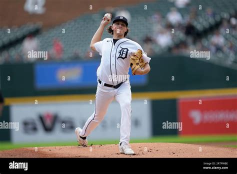 Detroit Tigers Pitcher Reese Olson Throws Against The Cincinnati Reds