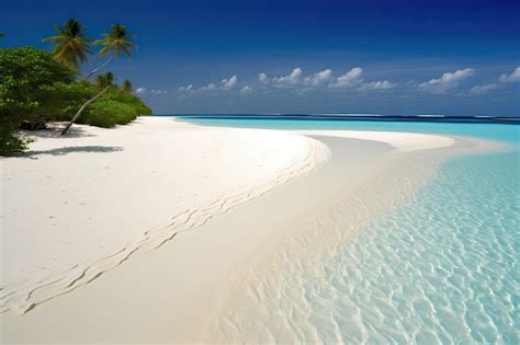 Premium Photo White Sand And Pure Water Characterize This Tropical