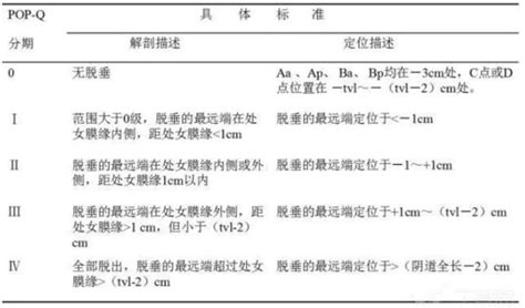 一文搞定 评估盆腔脏器脱垂的 Pop Q 分期 丁香园