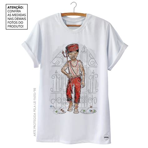 Camiseta Exu Mirim Maria Bamba Camisetas De Umbanda E Candombl