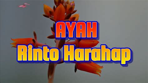 AYAH Karaoke Rinto Harahap YouTube