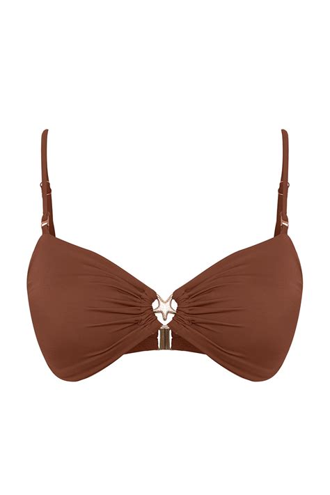 Trendyolmilla Kahverengi Straplez Premium Aksesuarlı Mix Match Bikini Üstü TBESS24BU00150 Fiyatı