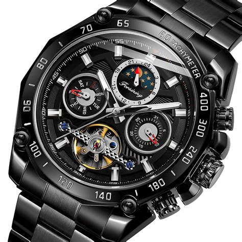 Forsining Reloj De Pulsera Tourbillon Para Hombre Mec B Hv Hyq