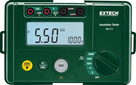 Extech MG310 Insulation Tester Calibrated To DAkkS Standards 250 V