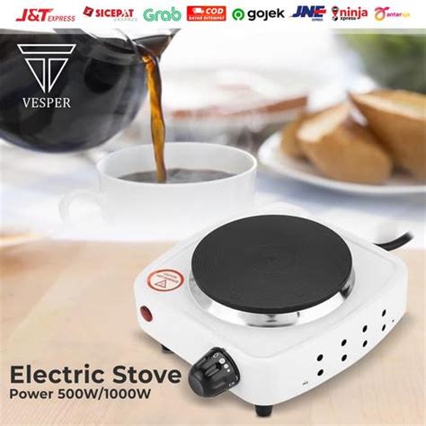 Promo Kompor Listrik Portable Teh Kopi Moka Pot Hot Plate Electric Stove KOMPORMINI W