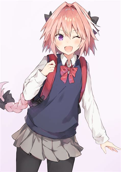 Schoolgirl (boy) Astolfo : r/Astolfo
