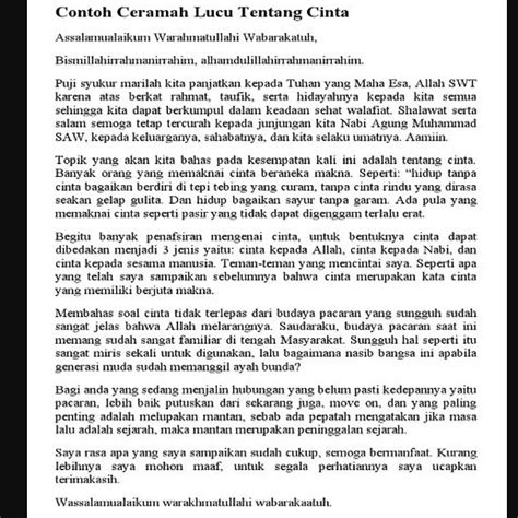 11 Contoh Ceramah Lucu Berbagai Tema Yang Menghibur